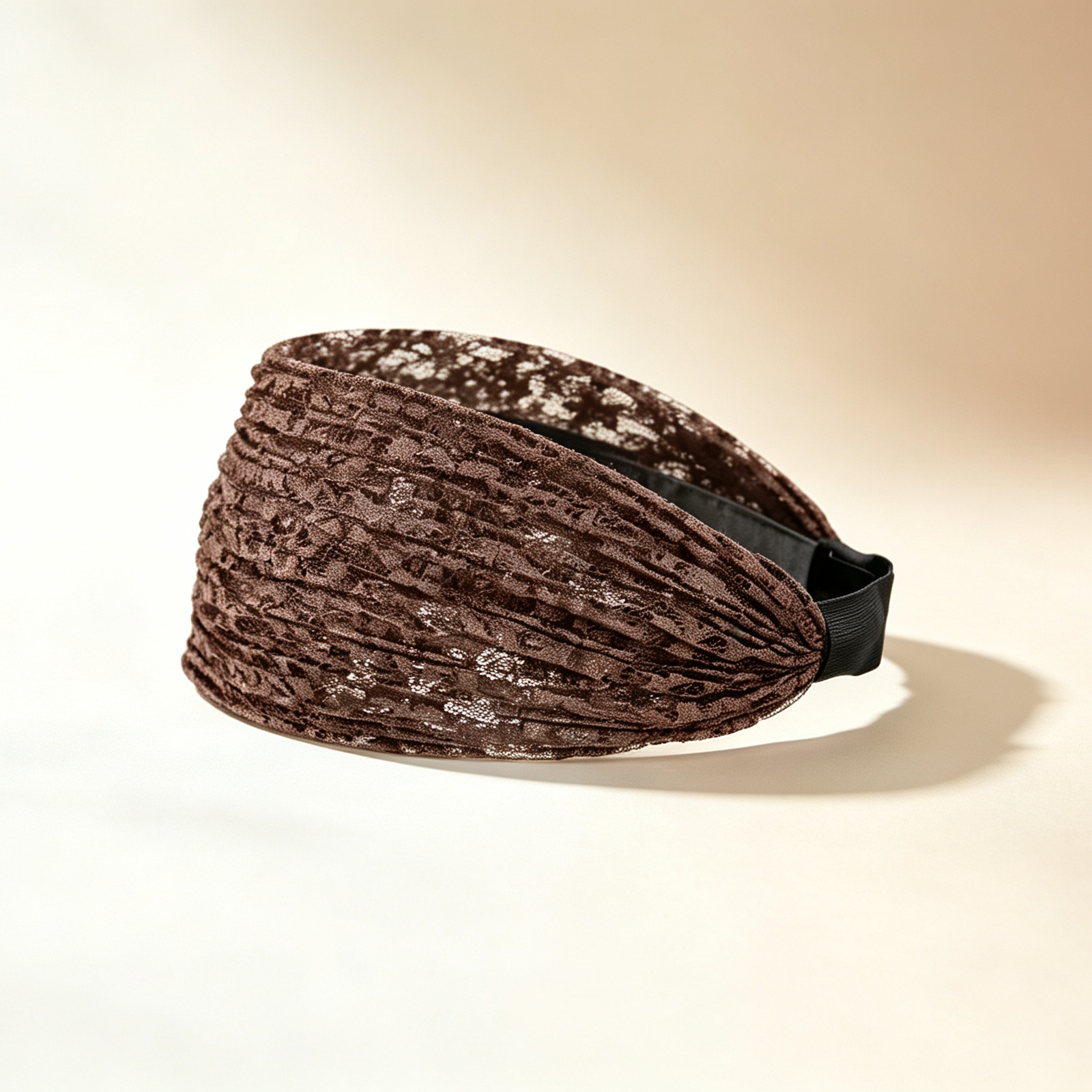 French Lace Wide Headband for Gray Hair Coverage | Instant Root Concealer & Volumizing Hairband for Thinning Crown