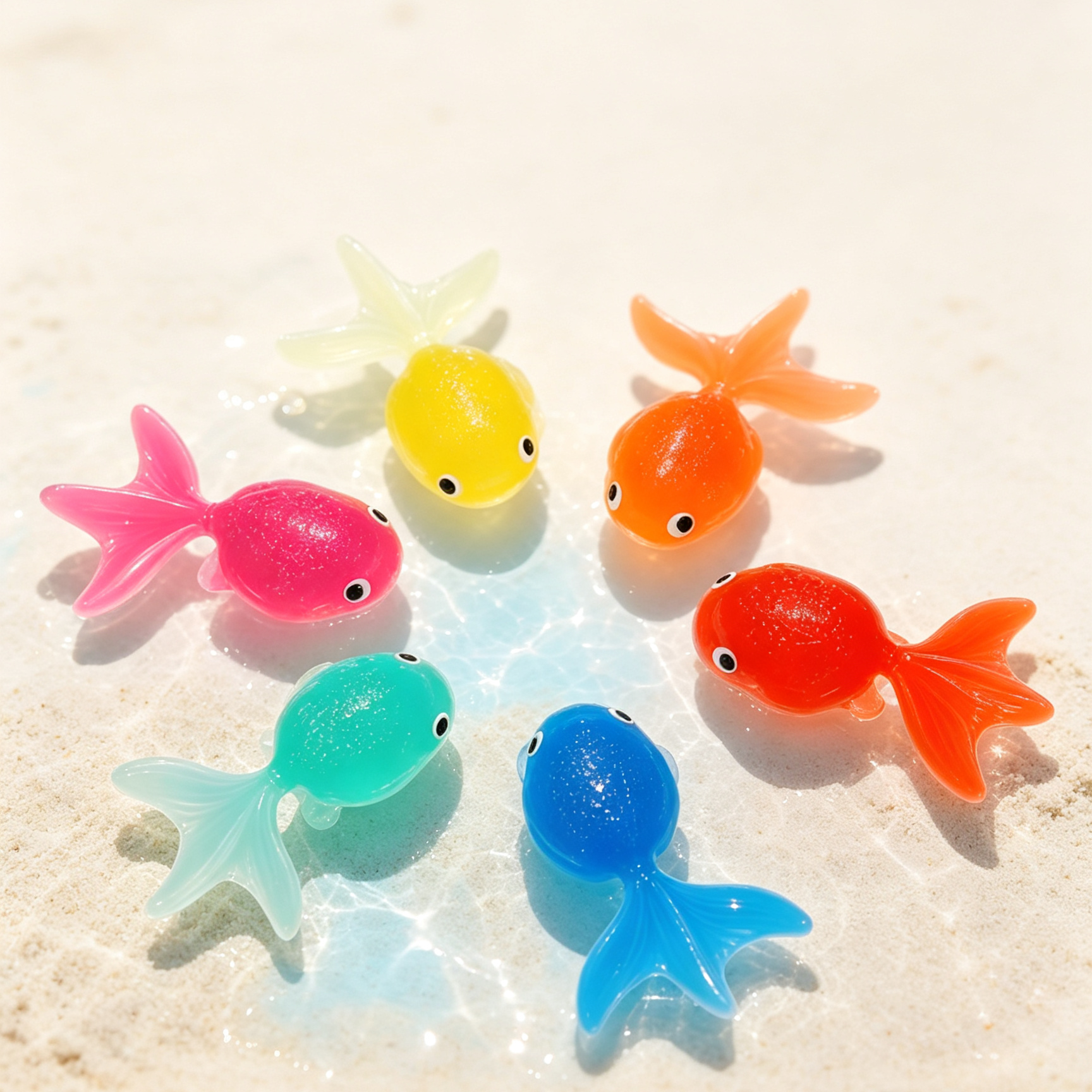 Floating Silicone Goldfish Bath Toy, Automatic Swimming Robot Fish for Kids and Aquariums
