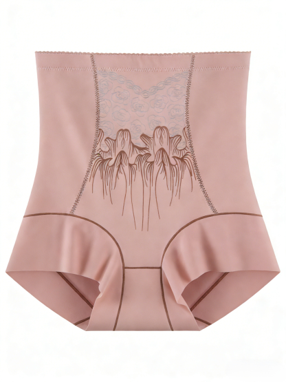 High-waisted, lightweight, body-slimming, hip-lifting, seamless tummy-control pants