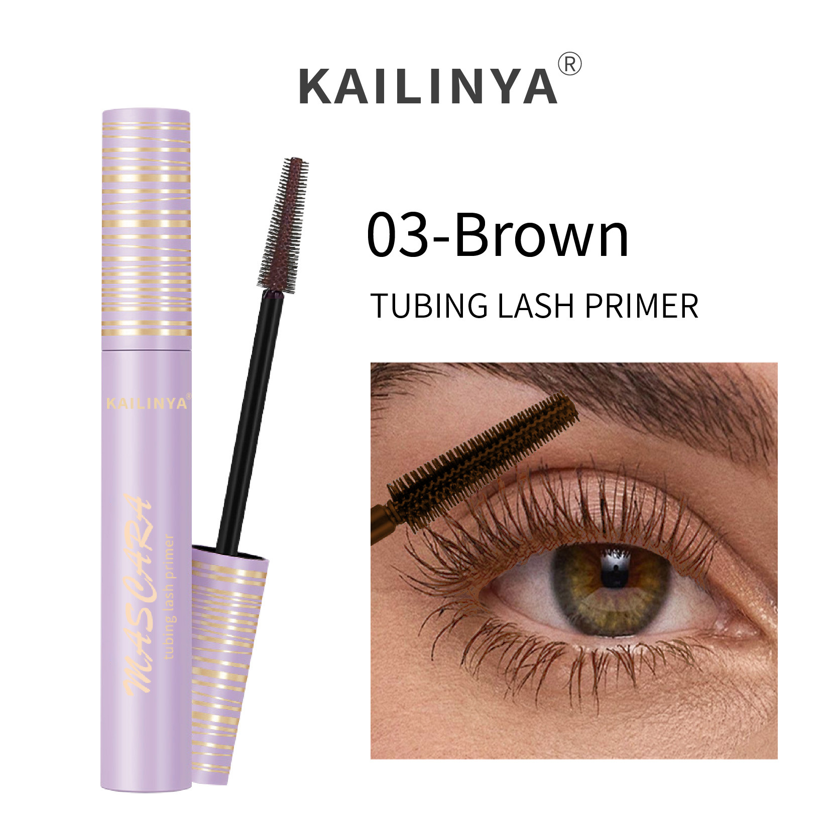 👁️✨ 24H Volumizing Tubing Mascara in 3 Shades - Smudge-Proof Waterproof Formula with Warm Water Removal 💜