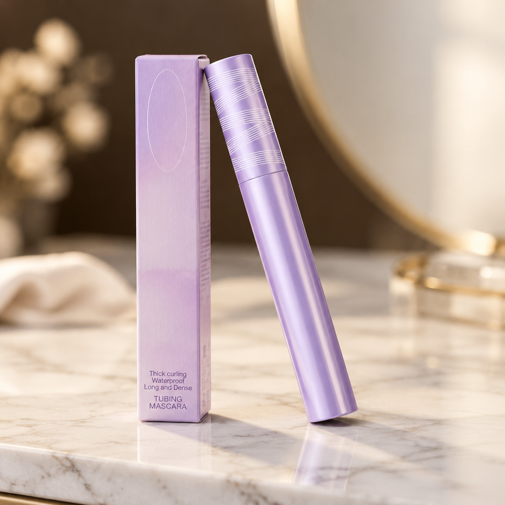 👁️✨ 24H Volumizing Tubing Mascara in 3 Shades - Smudge-Proof Waterproof Formula with Warm Water Removal 💜