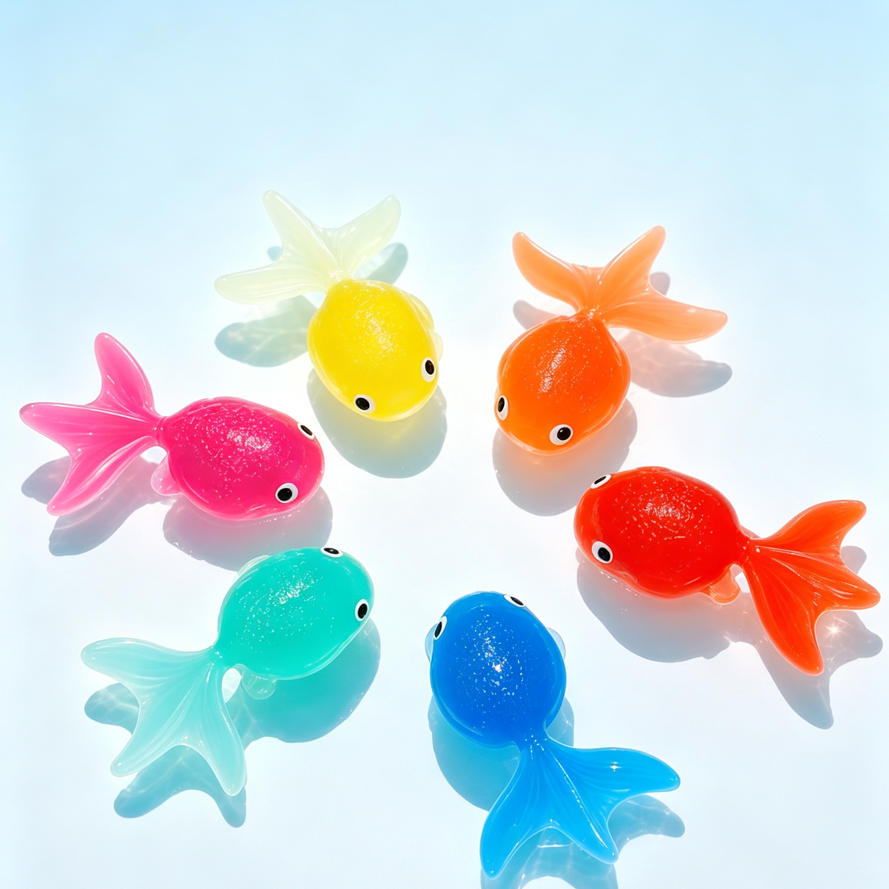 Floating Silicone Goldfish Bath Toy, Automatic Swimming Robot Fish for Kids and Aquariums