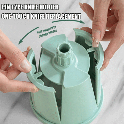 Hand crank multifunctional vegetable cutter