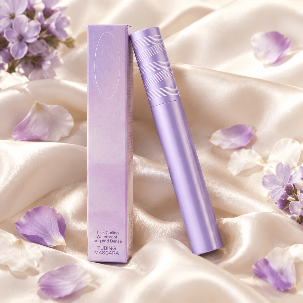 👁️✨ 24H Volumizing Tubing Mascara in 3 Shades - Smudge-Proof Waterproof Formula with Warm Water Removal 💜