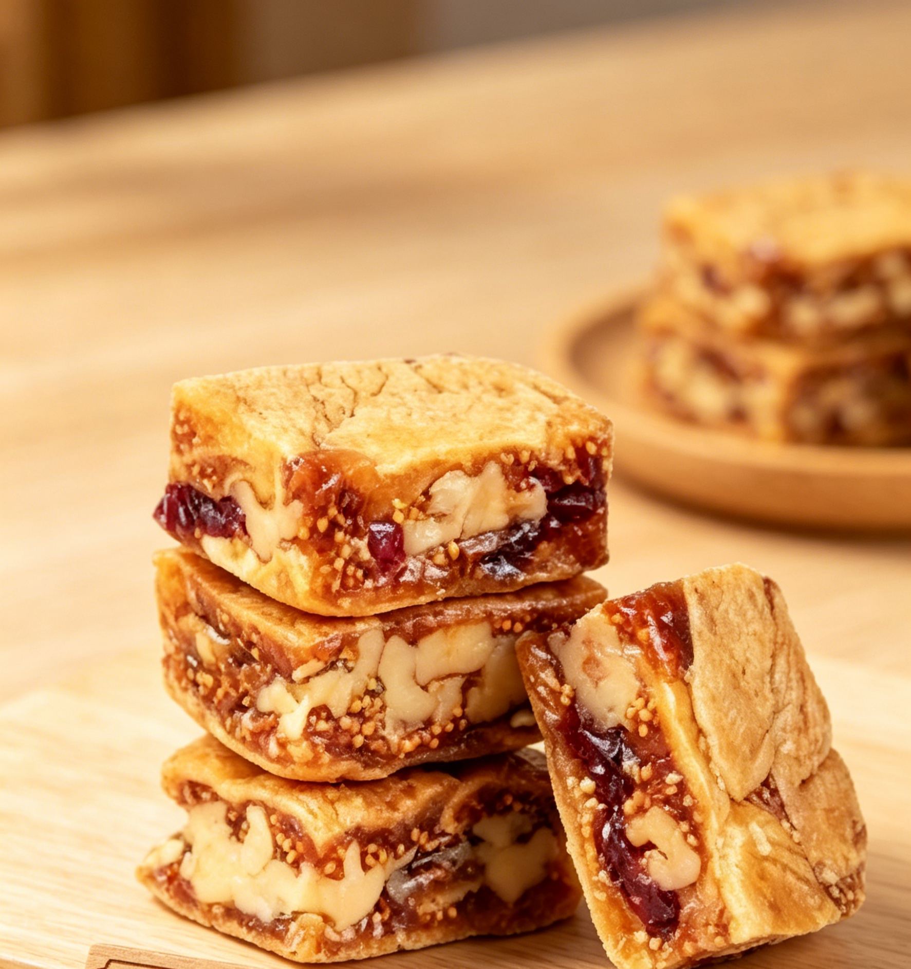 Black Sesame & Cranberry Fig Pastry