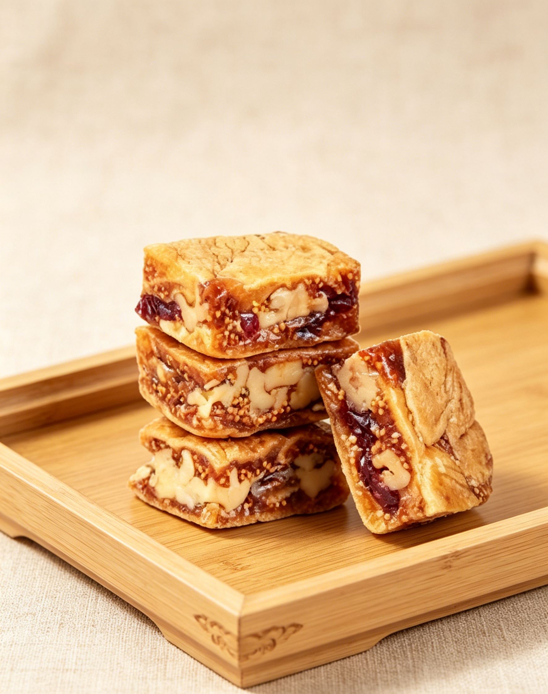 Black Sesame & Cranberry Fig Pastry