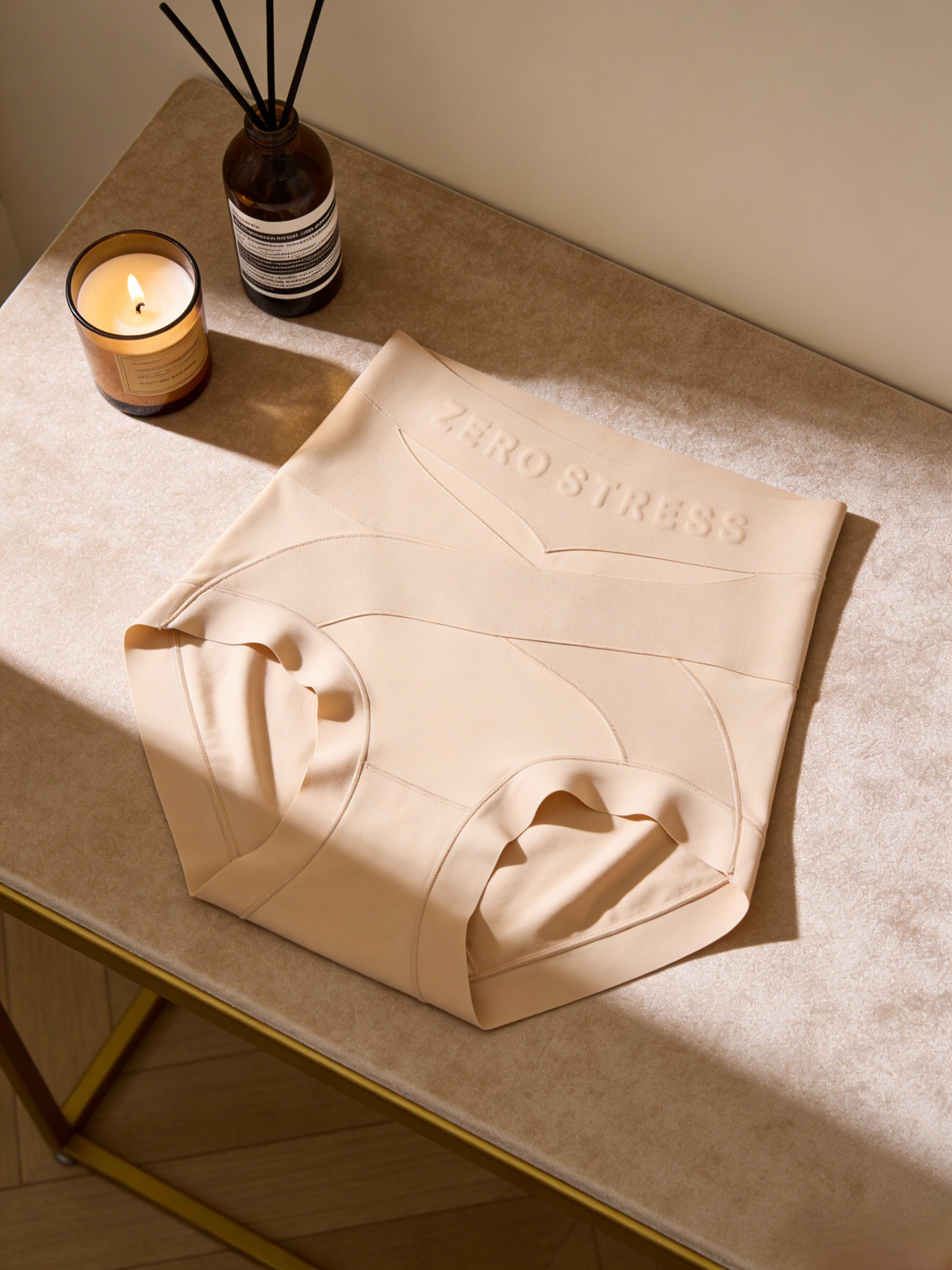 Women's Double Pressurized Warm Velvet Milk Leather Breathable Tummy Tuck Pants