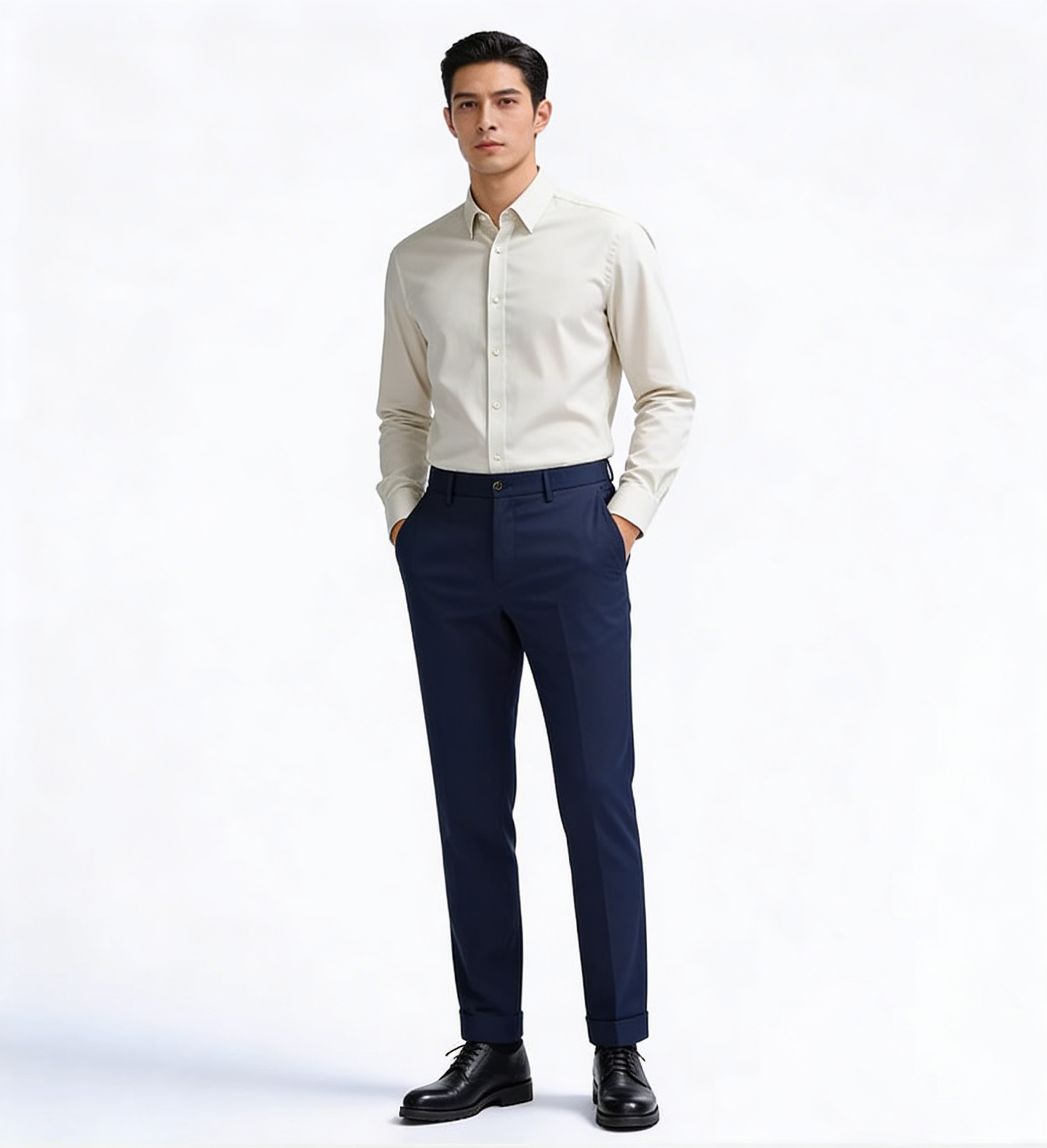 Men‘s ice silk suit pants