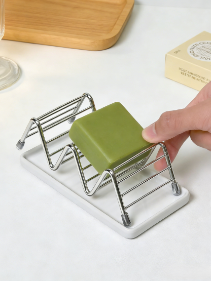 W-shaped soap holder