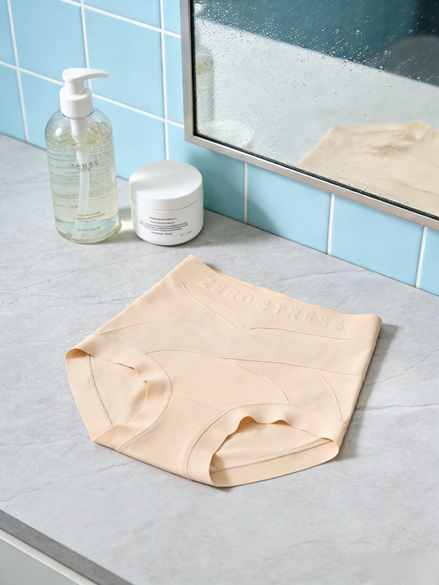 Women's Double Pressurized Warm Velvet Milk Leather Breathable Tummy Tuck Pants