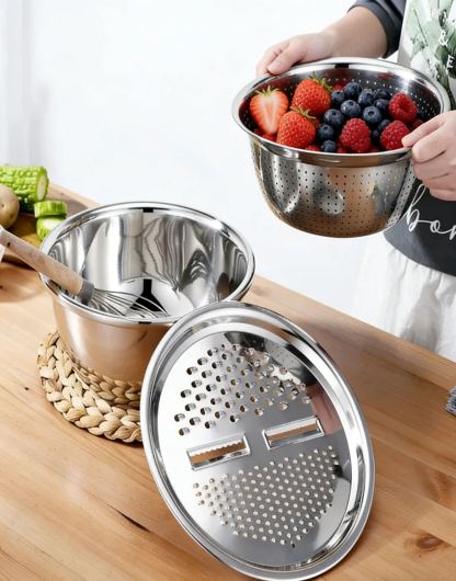 Thickened Stainless Steel Basin With Grater