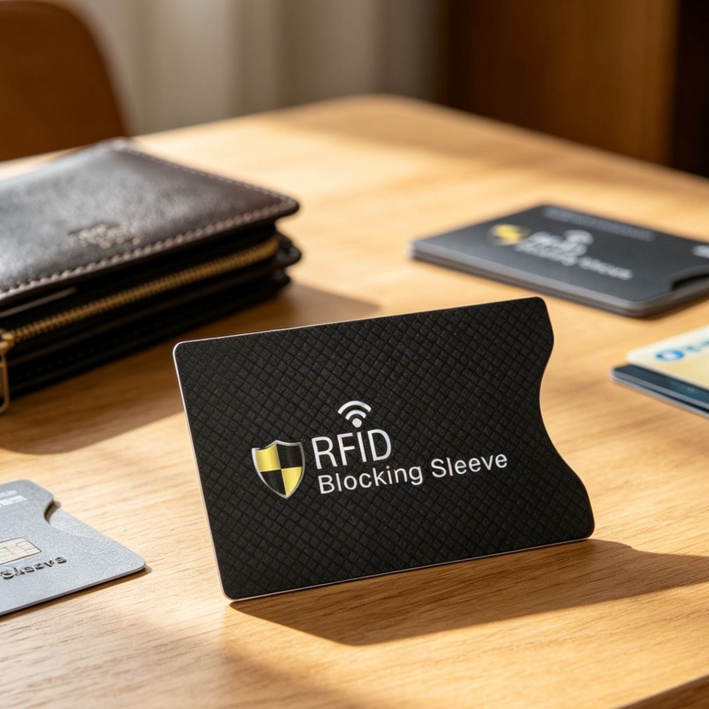 [1 Second to Block Unauthorized Scanning] Aluminum Foil Anti-Magnetic Anti-Theft Card Sleeve