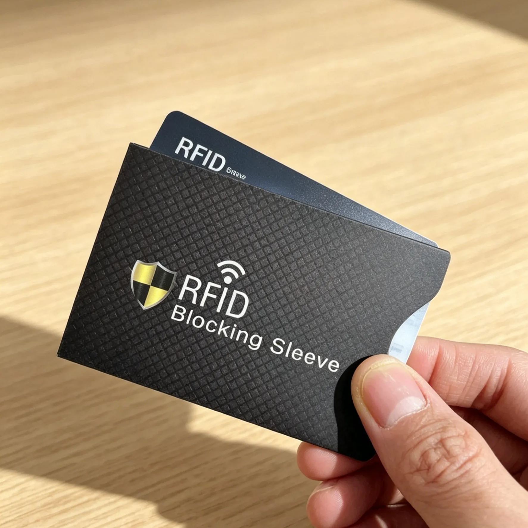 [1 Second to Block Unauthorized Scanning] Aluminum Foil Anti-Magnetic Anti-Theft Card Sleeve