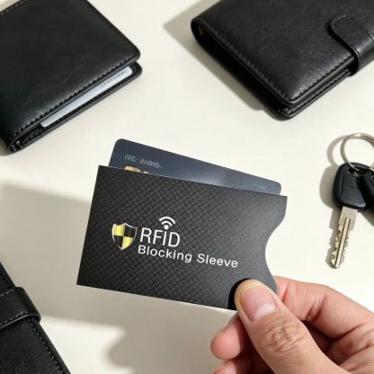 [1 Second to Block Unauthorized Scanning] Aluminum Foil Anti-Magnetic Anti-Theft Card Sleeve