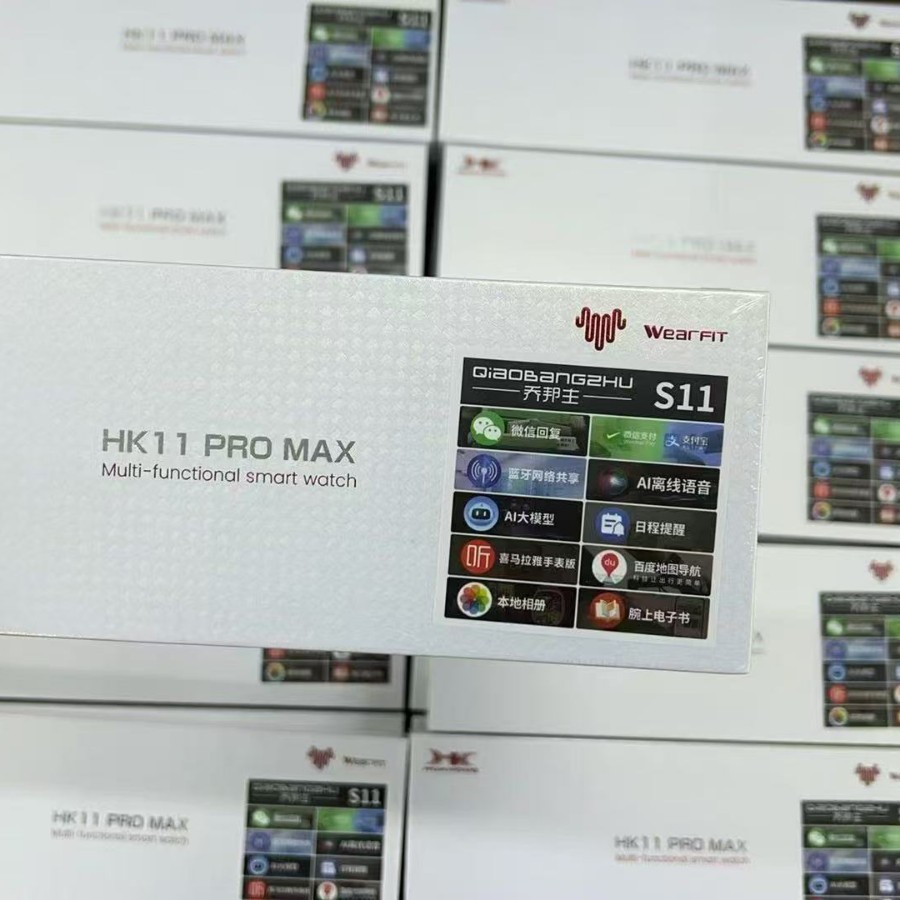 New HK11 PROMAX Smart Watch OLED Screen Dual Payment TWS Wireless Earbuds AI Qiao Bangzhu