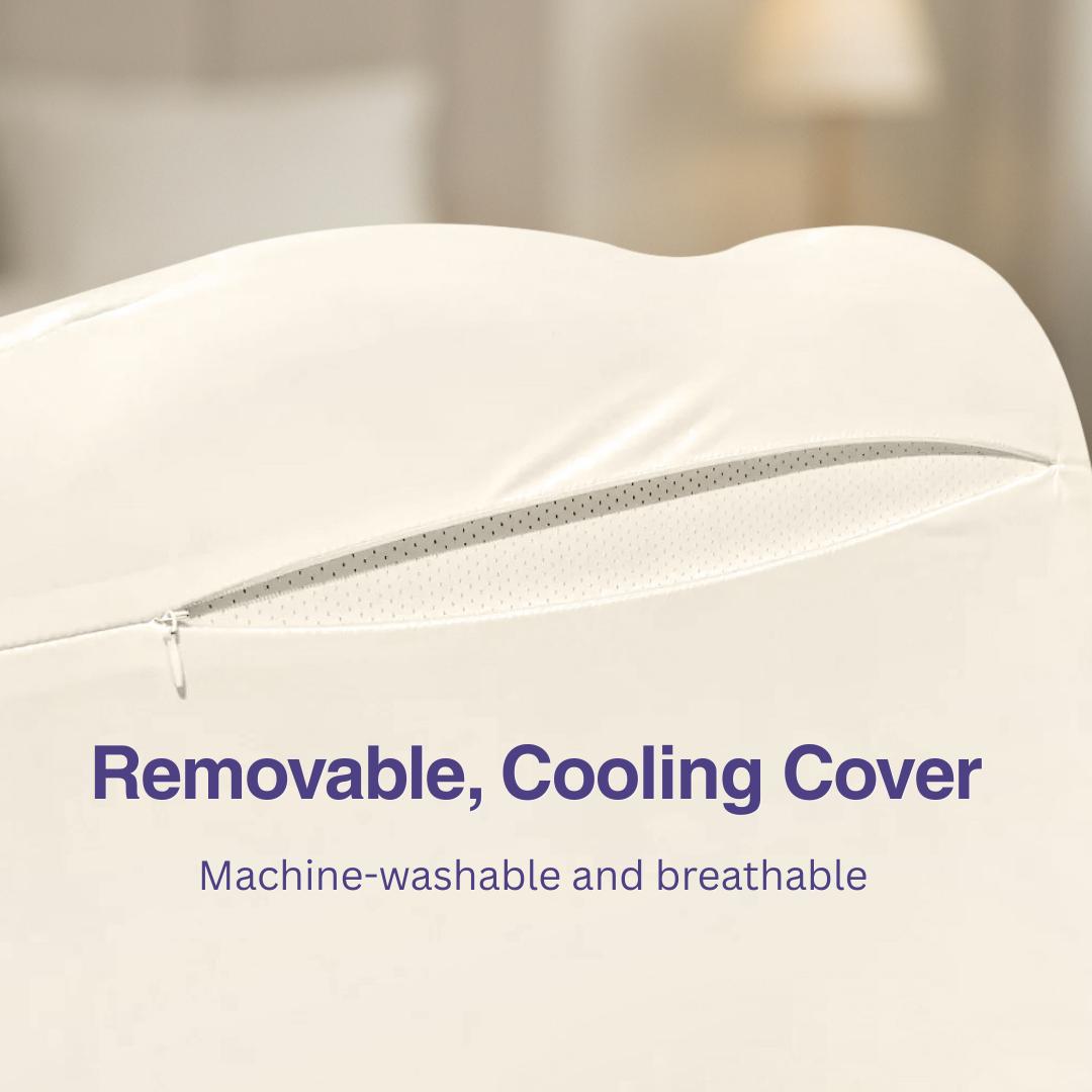 Mellow Sleep |   CloudAlign Pillow + FREE Cooling Pillowcase - Ergonomic Cervical Pillow +Dual-Height Memory Foam with Cooling Pillowcase for Side Back & Stomach Sleepers Best Pillow 2025 Awarded