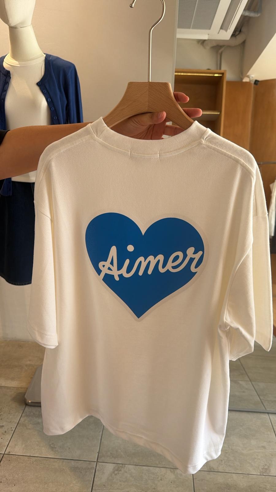 Aimer Le Marche Heart Tee White (PTP C48 X L28)