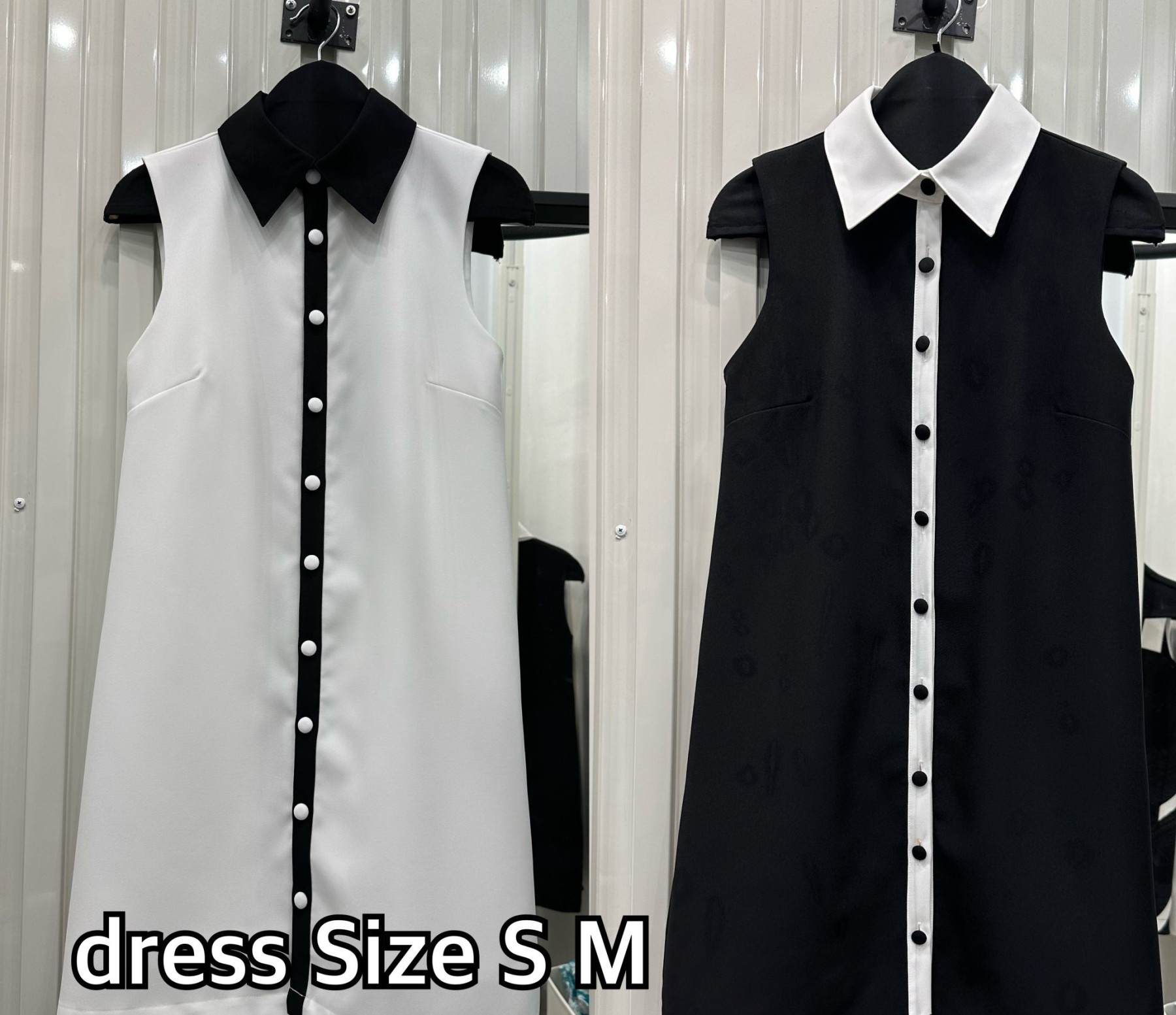 Must be in your closet - White Contrast Collar Dress