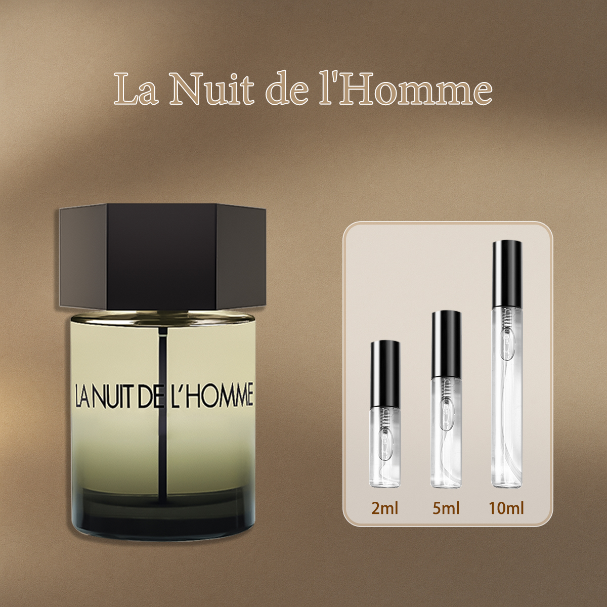 Perfume Sample La Nuit de l'Homme EDT 2ml / 5ml / 10ml Men's Perfume Trial size