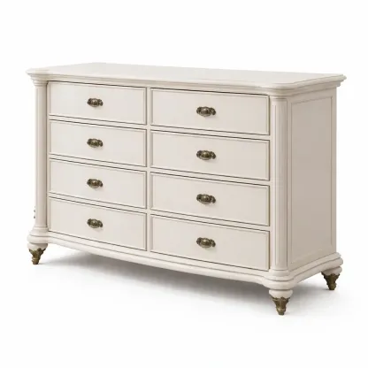 Drawer cabinet Ivory Wood with Eight Drawers-furonix