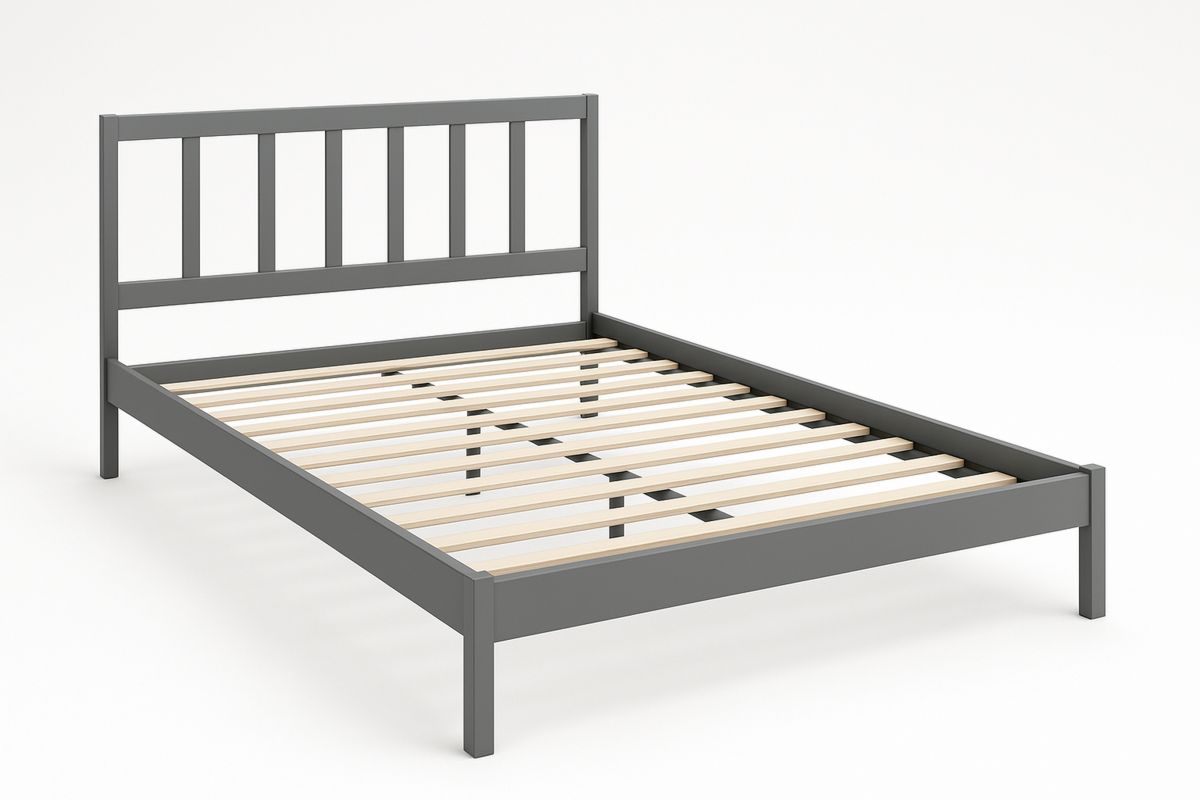 Metal Bed Frame Grey 200cm x 150cm