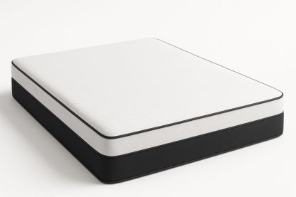 Foam Mattress White/Black 200cm x 150cm x 25cm