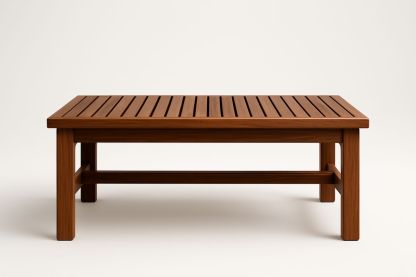 Outdoor rectangular table brown 120 cm x 60 cm