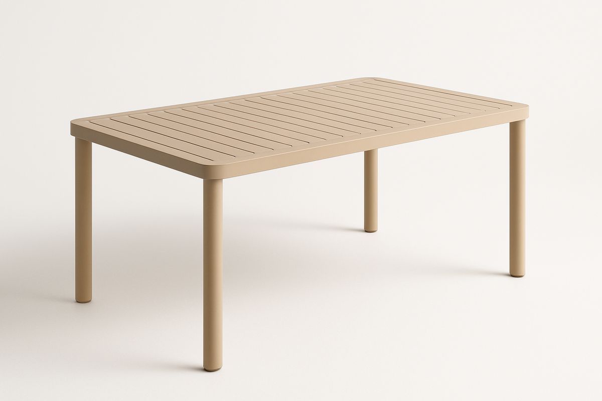 Beige Aluminium Outdoor Table
