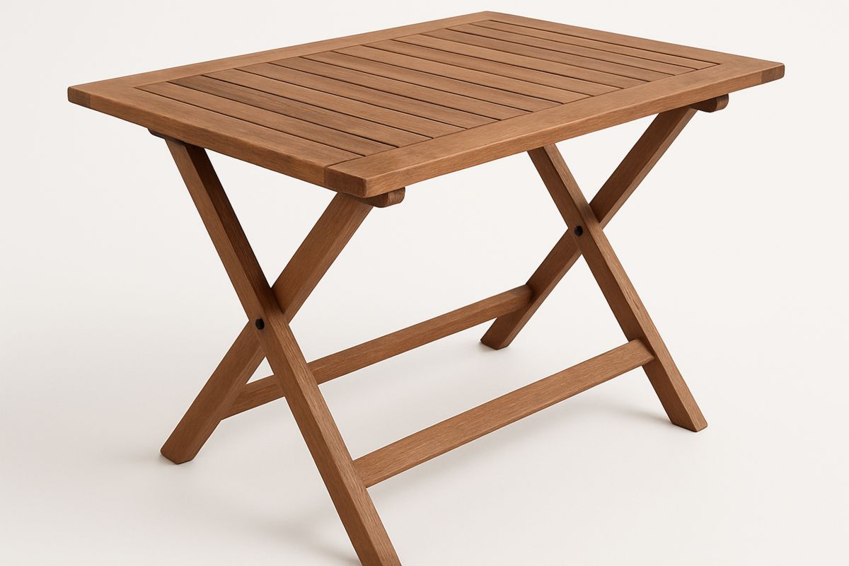 Teak Wood Rectangular Folding Table