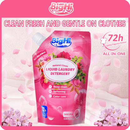 BigHi 500G Liquid Laundry Detergent Sakura Scents