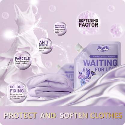 BigHi 2000ML Liquid Laundry Detergent Waiting For Love Lavender Scent