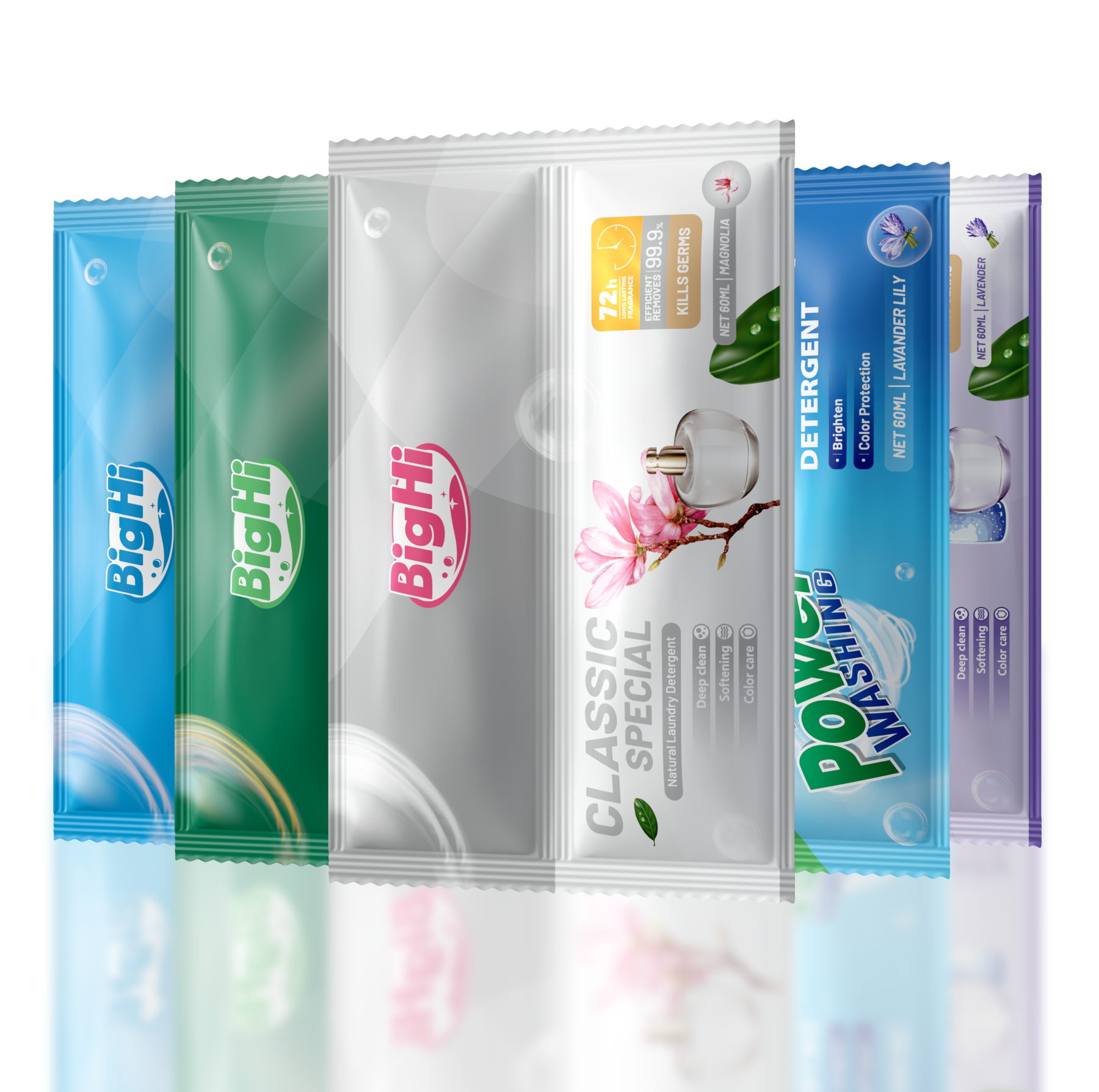 BigHi 60ML Liquid Laundry Detergent Hawaii Colorful Pear Scents