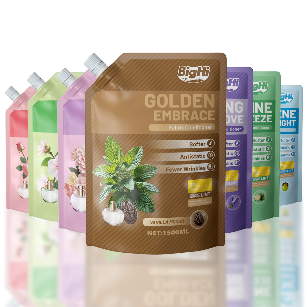BigHi 1500ML Fabric Conditioner Golden Embrace Vanilla Mocha Scent 