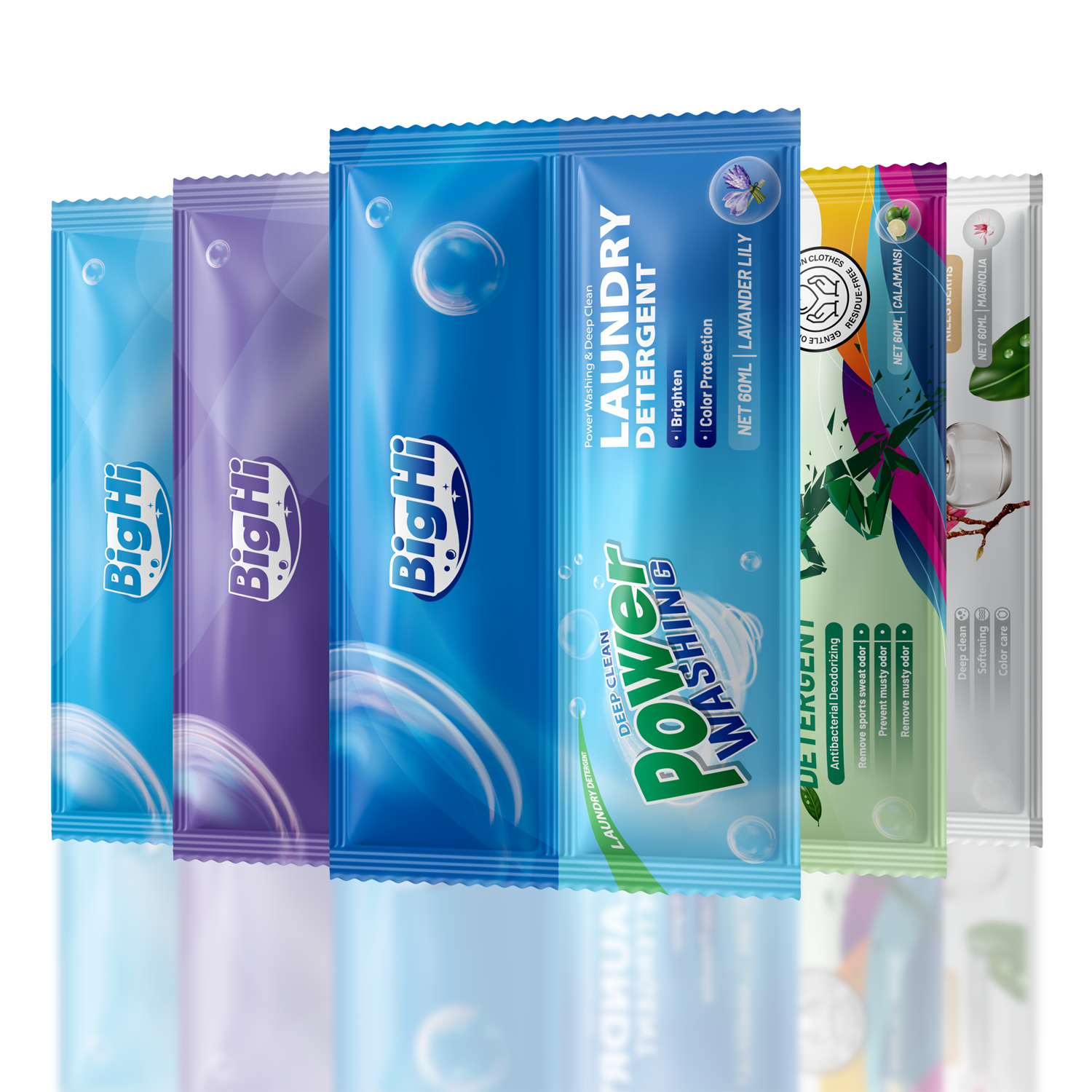 BigHi 60ML Liquid Laundry Detergent Power Washing Lavander Lily Scent