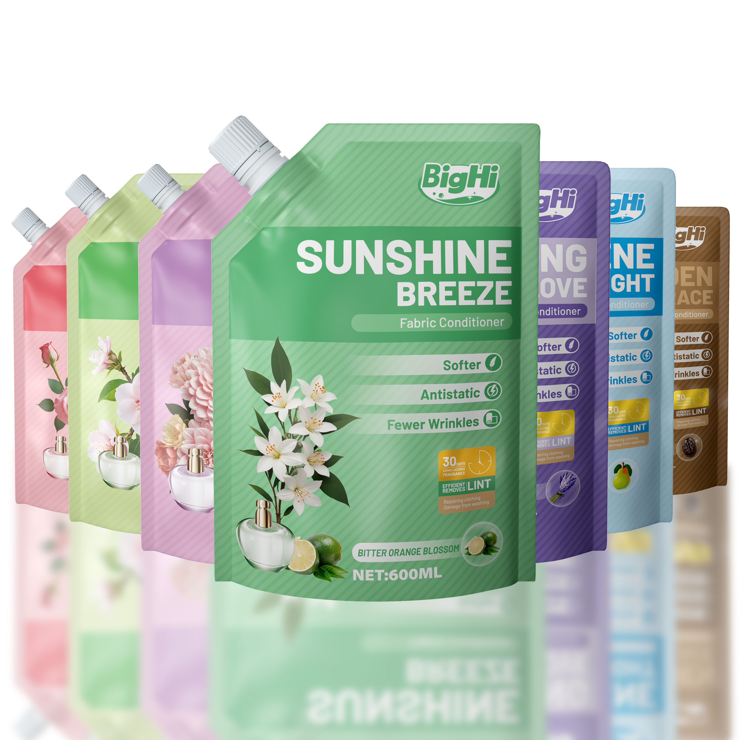 BigHi 600ML Fabric Conditioner Sunshine Breeze Bitter Orange Blossom Scent