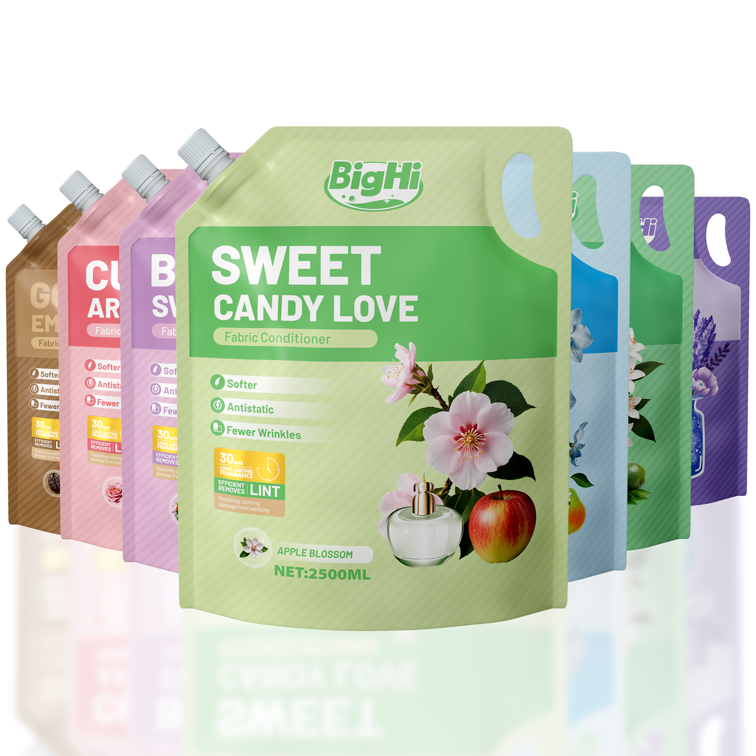BigHi 2500ML Fabric Conditioner Sweet Candy Love Apple Blossom Scent