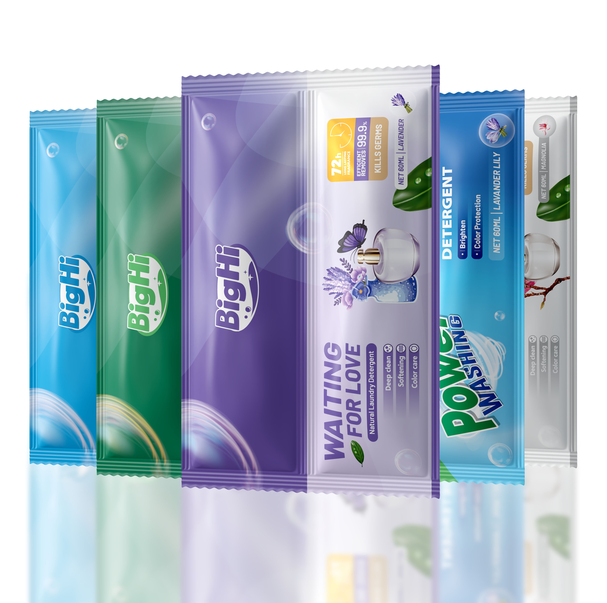 BigHi 60ML Liquid Laundry Detergent Waiting For Love Lavender Scent