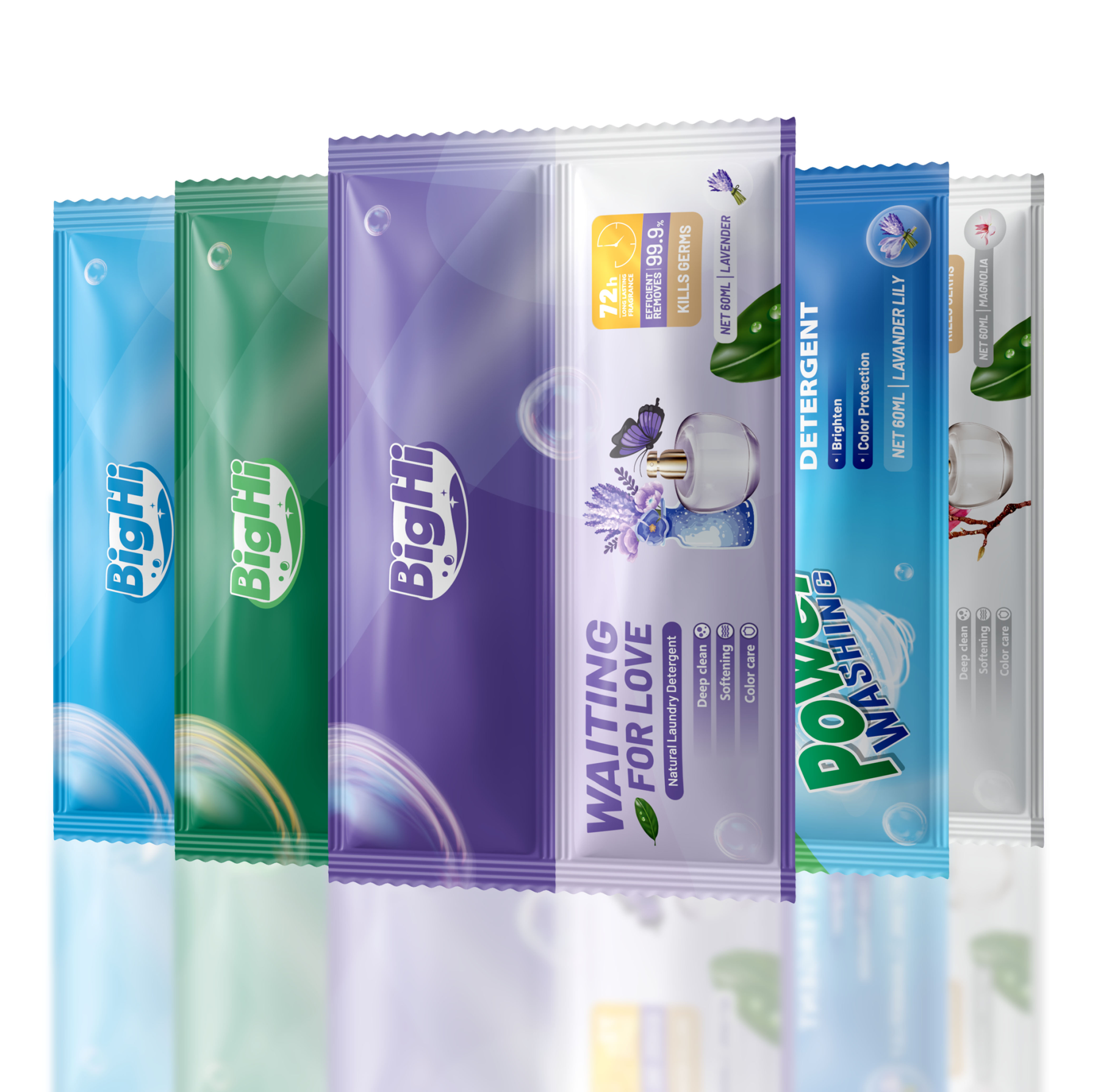 BigHi 60ML Liquid Laundry Detergent Waiting For Love Lavender Scent