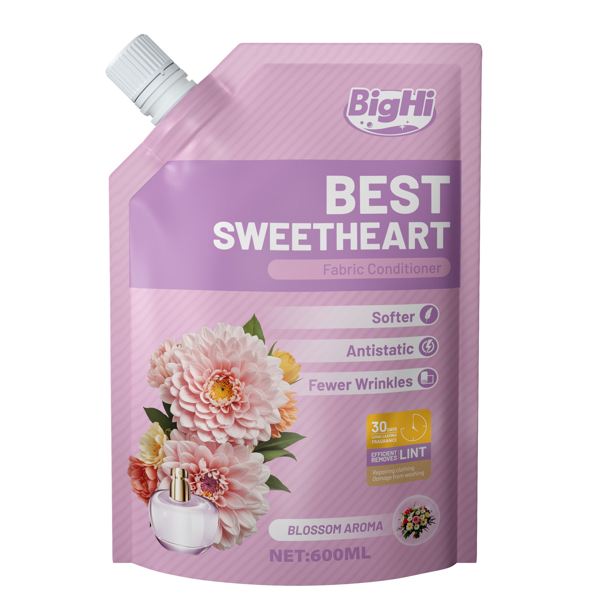 BigHi 600ML Fabric Conditioner Best Sweetheart Blossom Aroma Scent