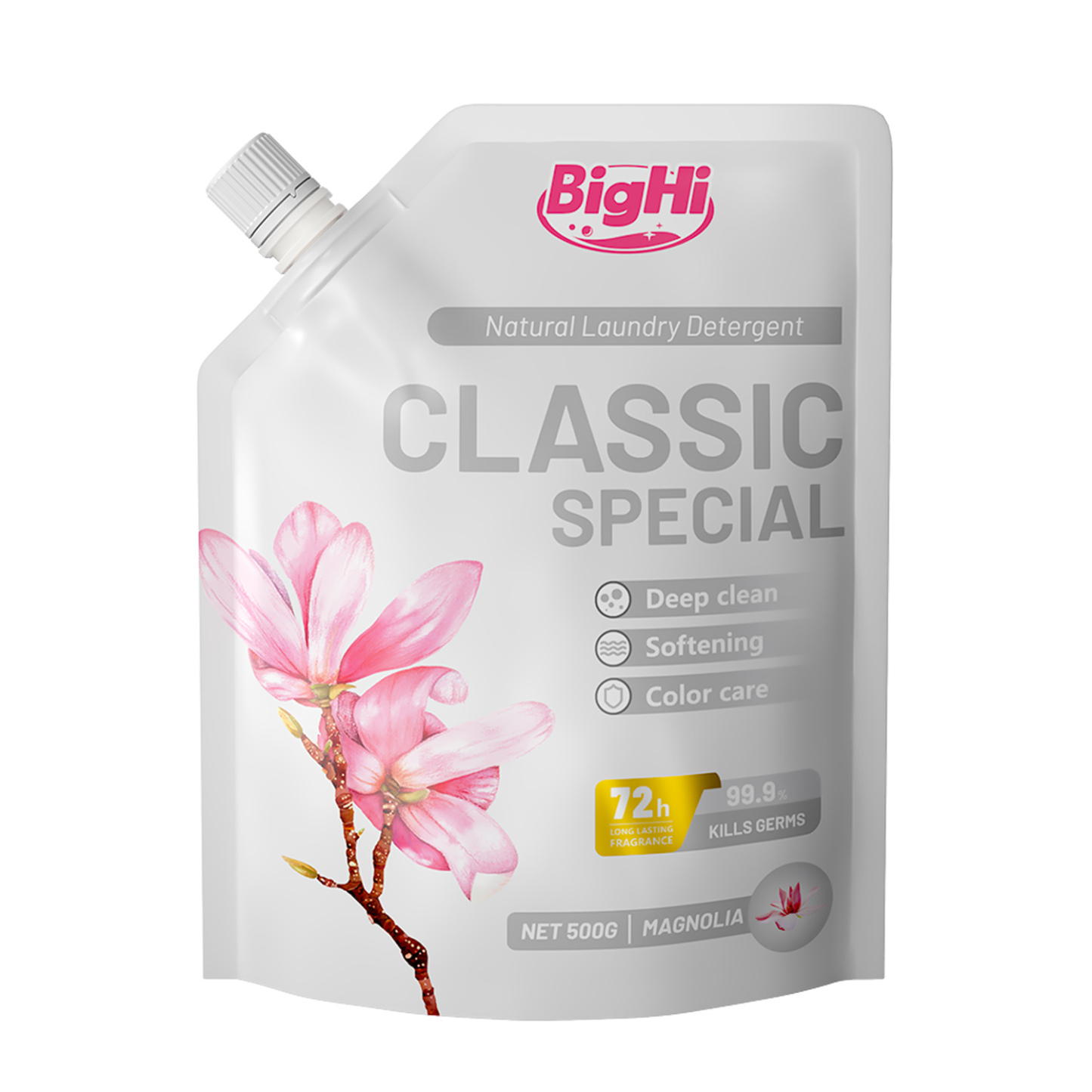 BigHi 500G Liquid Laundry Detergent Classic Special Magnolia Scents