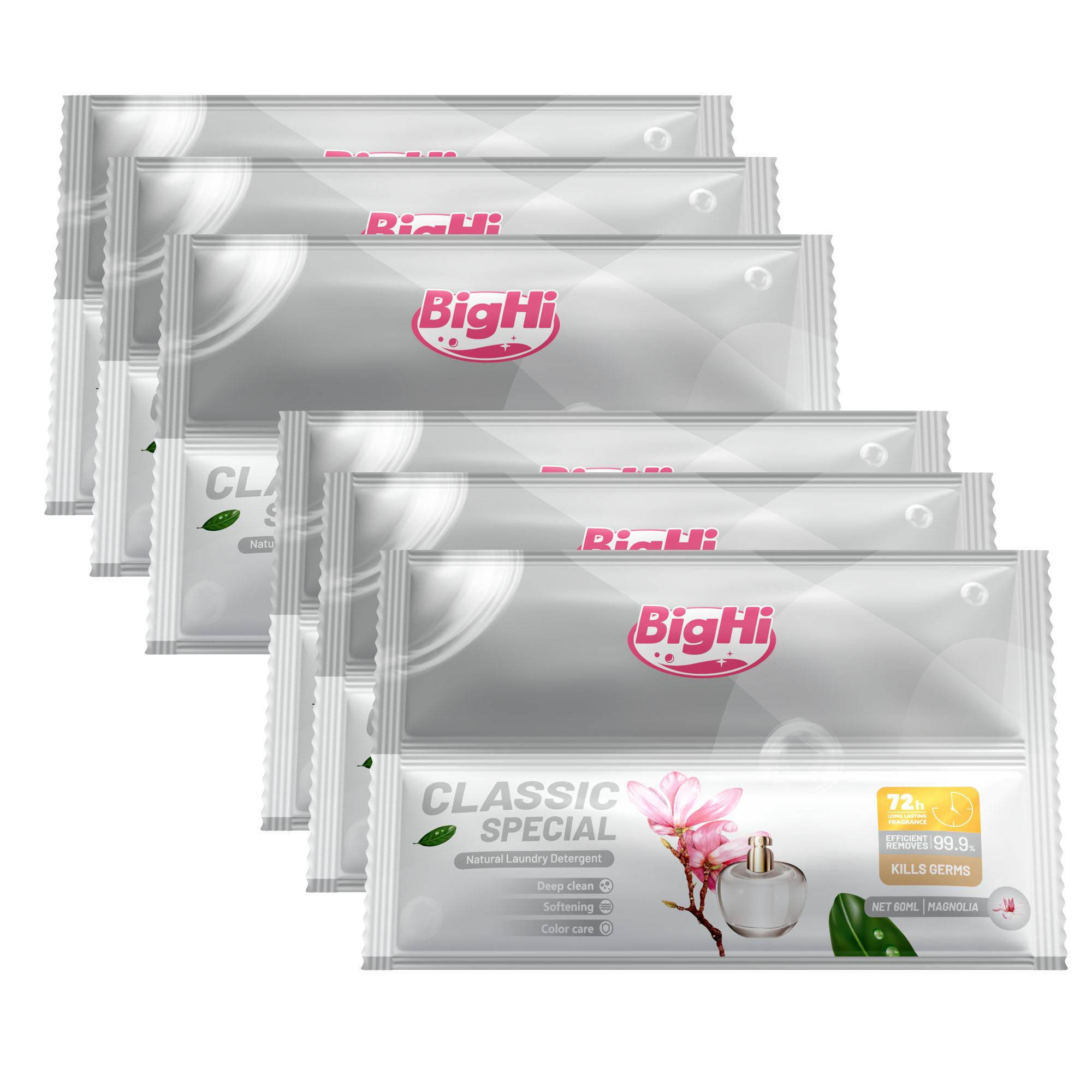 BigHi 60ML Liquid Laundry Detergent Classic Special Magnolia Scents