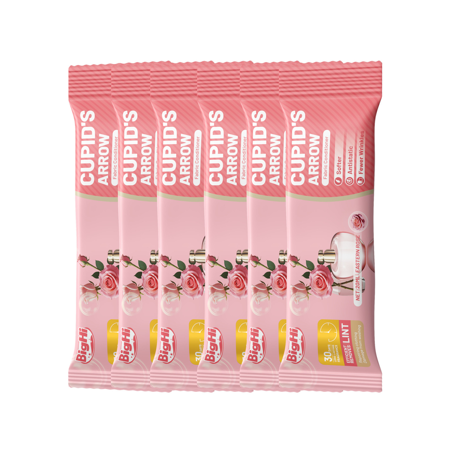 BigHi 20MLx6 Fabric Conditioner Cupid's Arrow Eastern Rose Scent