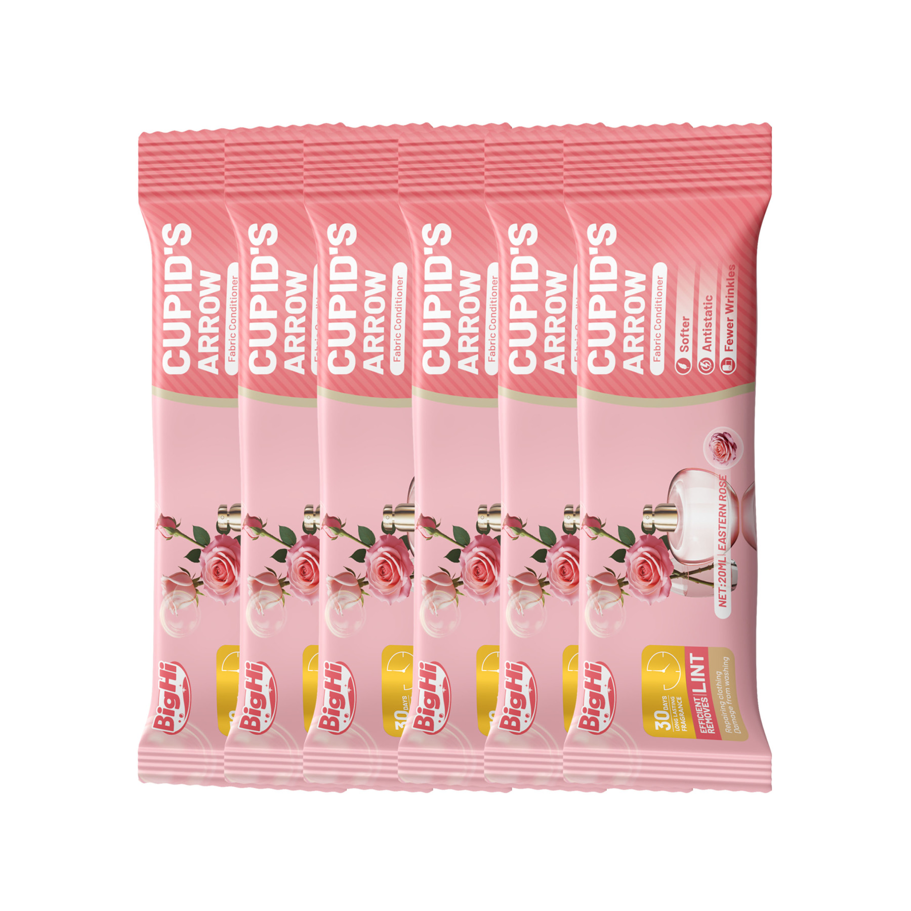 BigHi 20MLx6 Fabric Conditioner Cupid's Arrow Eastern Rose Scent