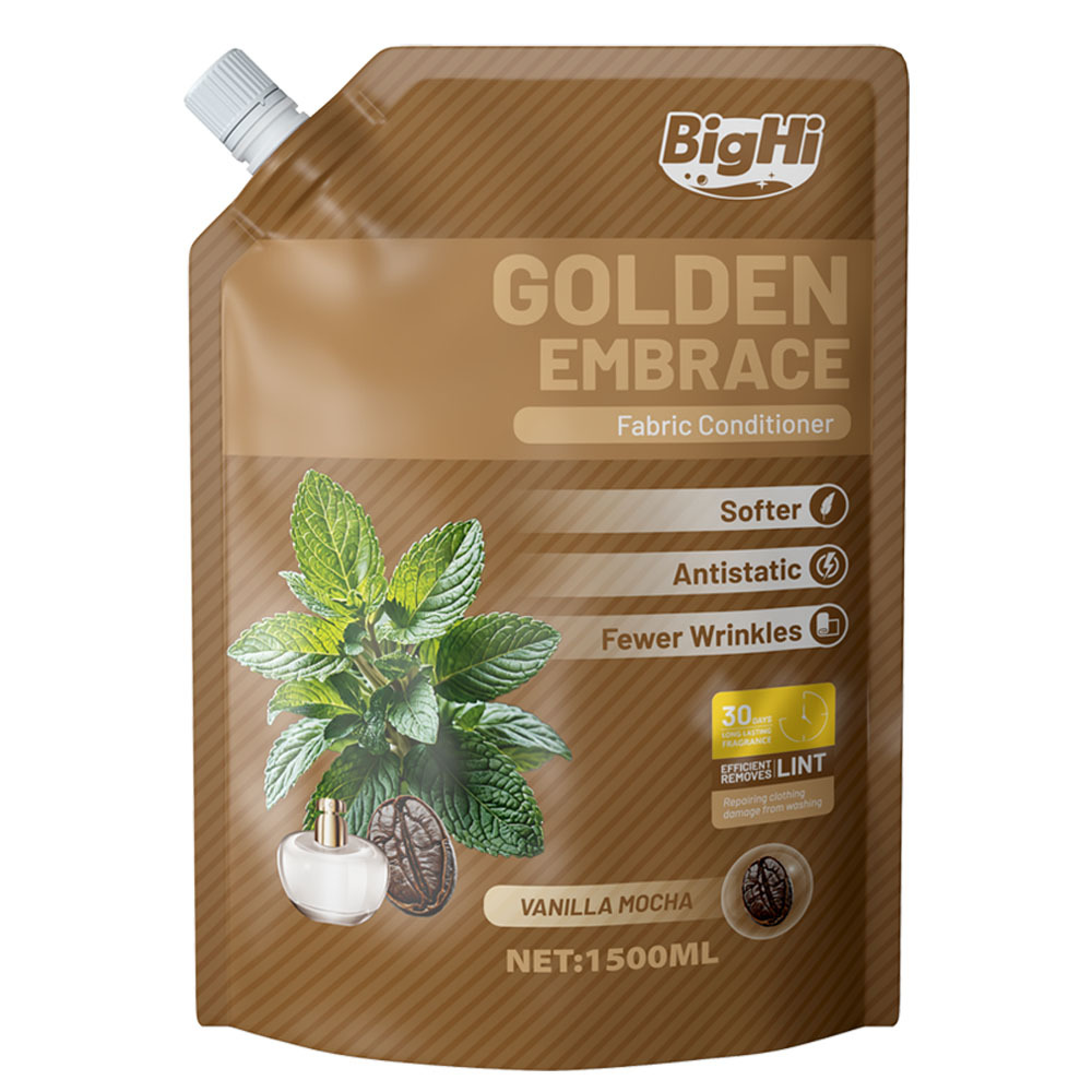BigHi 1500ML Fabric Conditioner Golden Embrace Vanilla Mocha Scent