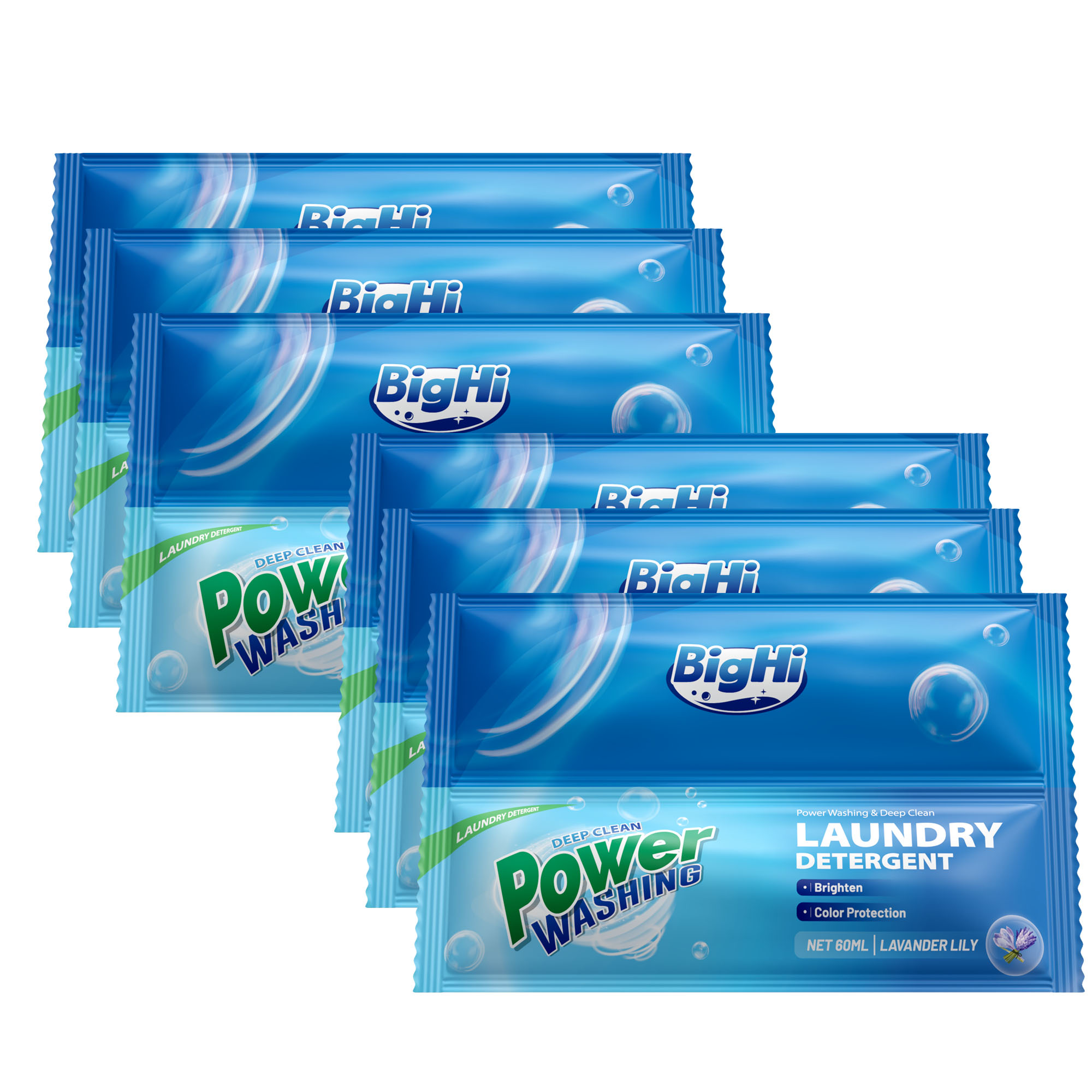 BigHi 60ML Liquid Laundry Detergent Power Washing Lavander Lily Scent