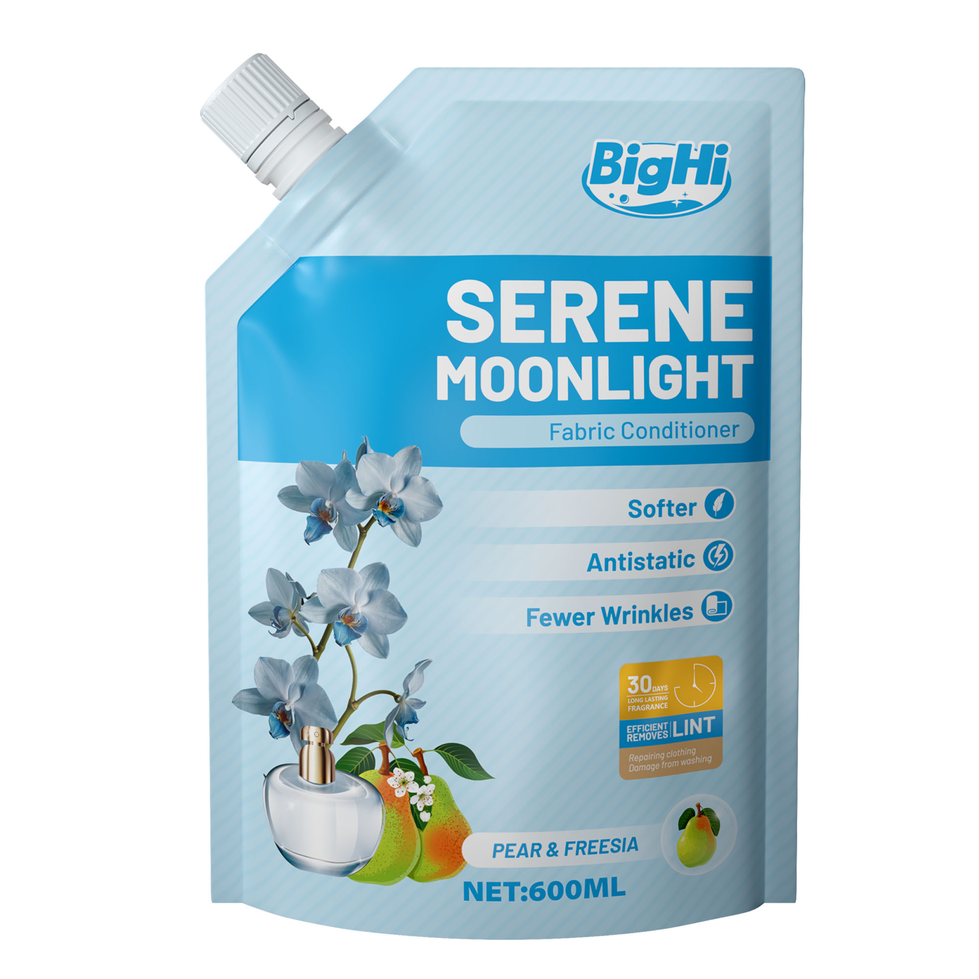 BigHi 600ML Fabric Conditioner Serene Moonlight Pear and Freesia Scent