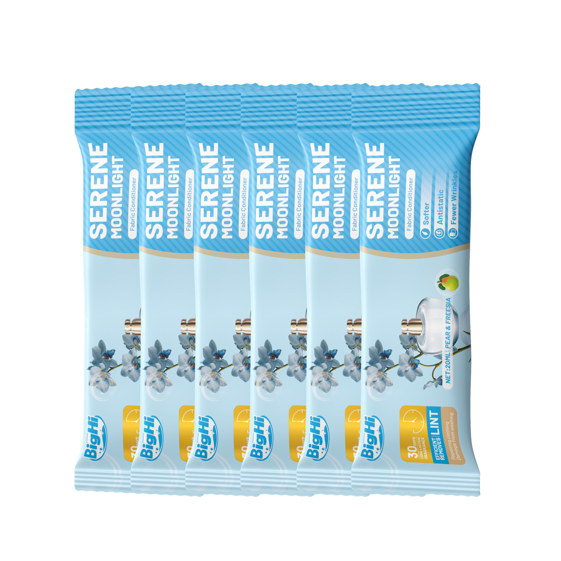 BigHi 20MLx6 Fabric Conditioner Serene Moonlight Pear and Freesia Scent