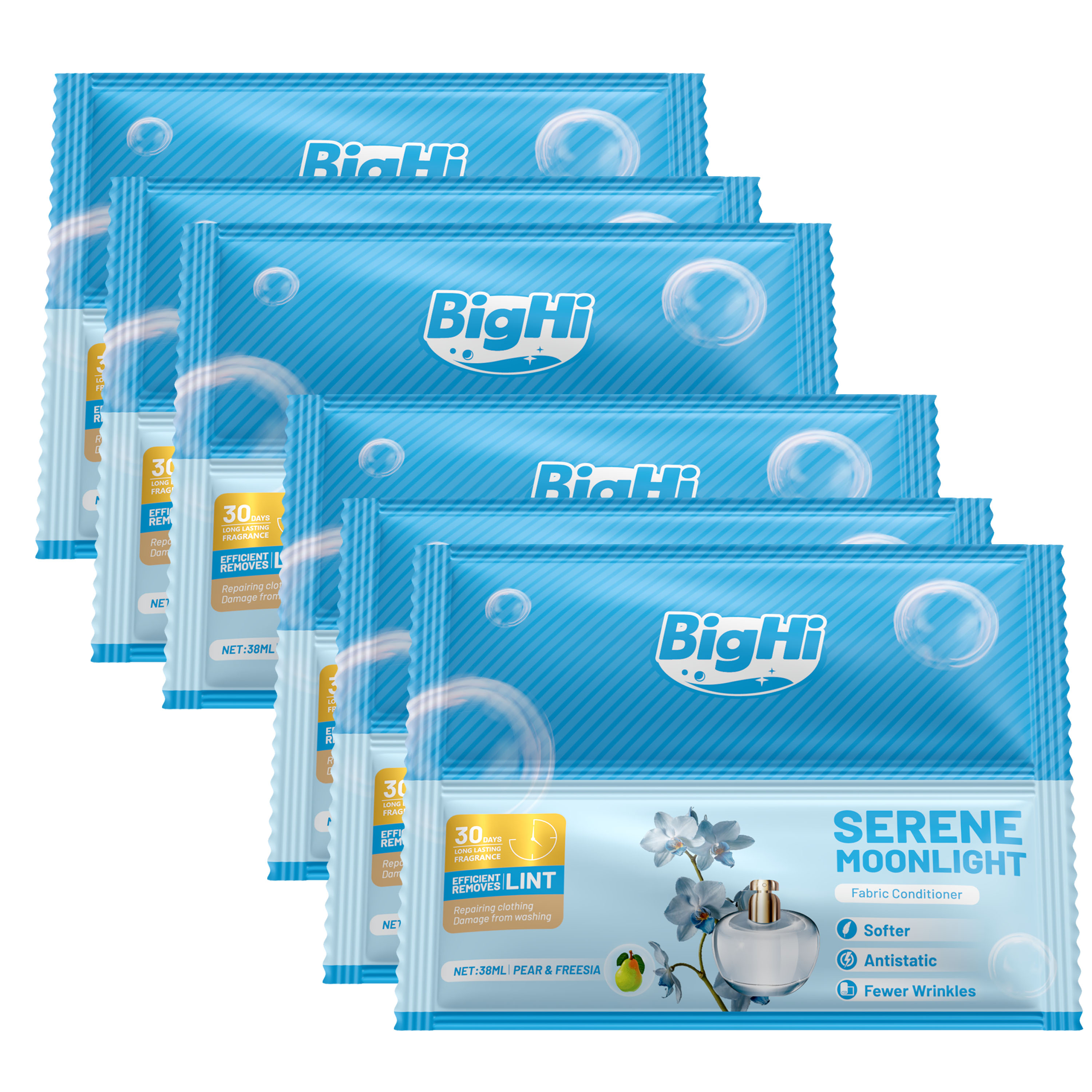 BigHi 38MLx6 Fabric Conditioner Serene Moonlight Pear and Freesia Scent