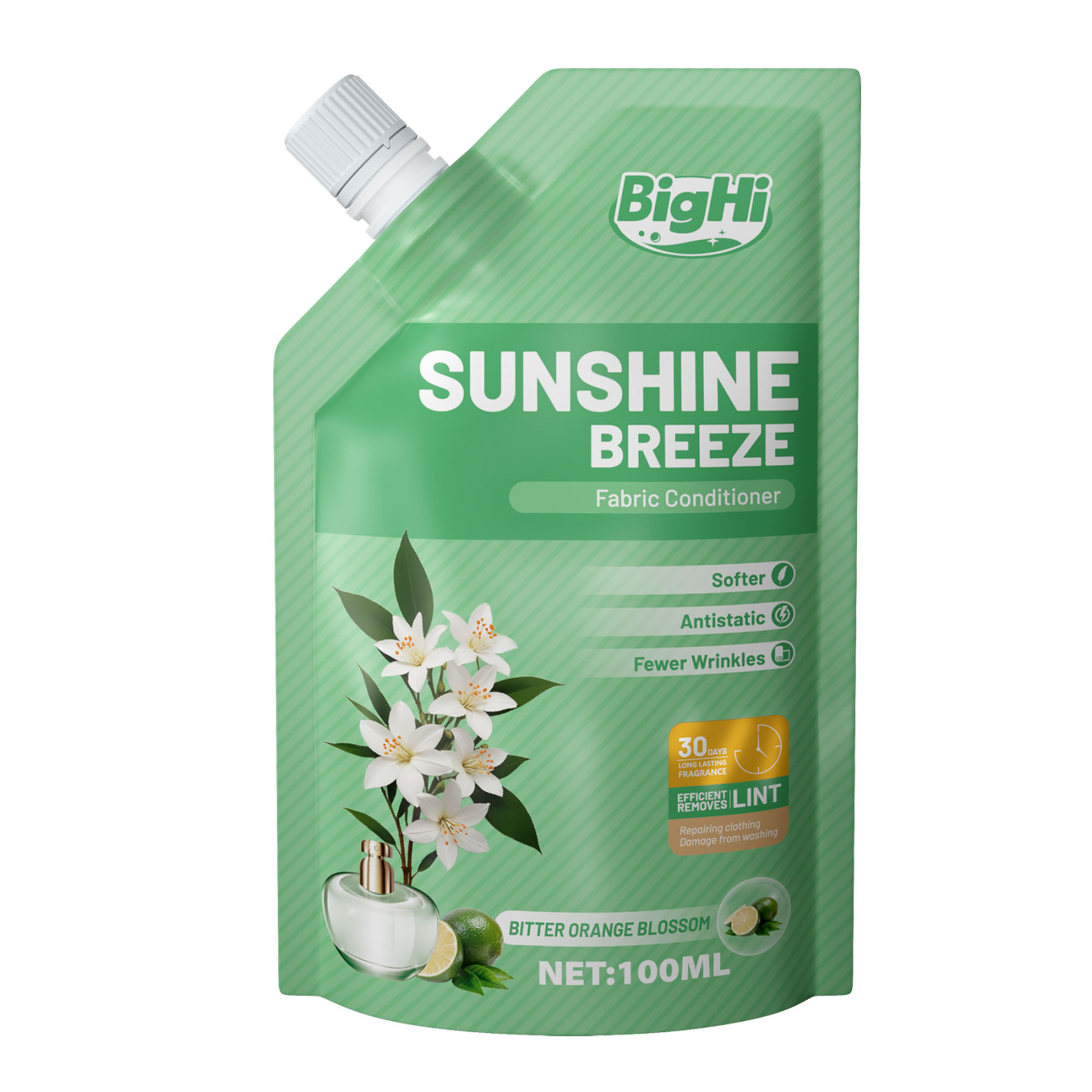 BigHi 100ML Fabric Conditioner Sunshine Breeze Bitter Orange Blossom Scent