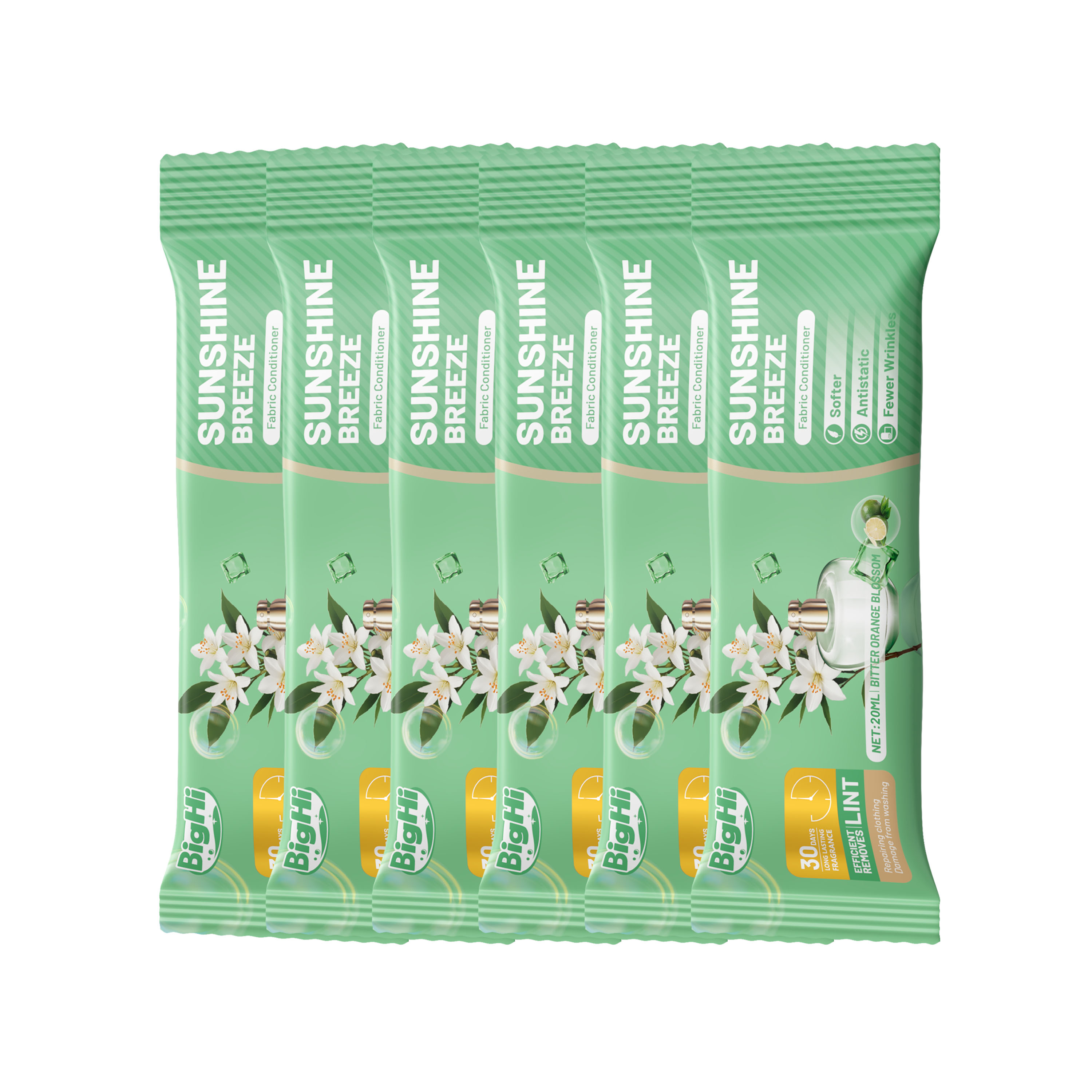 BigHi 20MLx6 Fabric Conditioner Sunshine Breeze Bitter Orange Blossom Scent